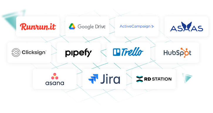 Integrações do Runrunit para automatizar a empresa DashPan